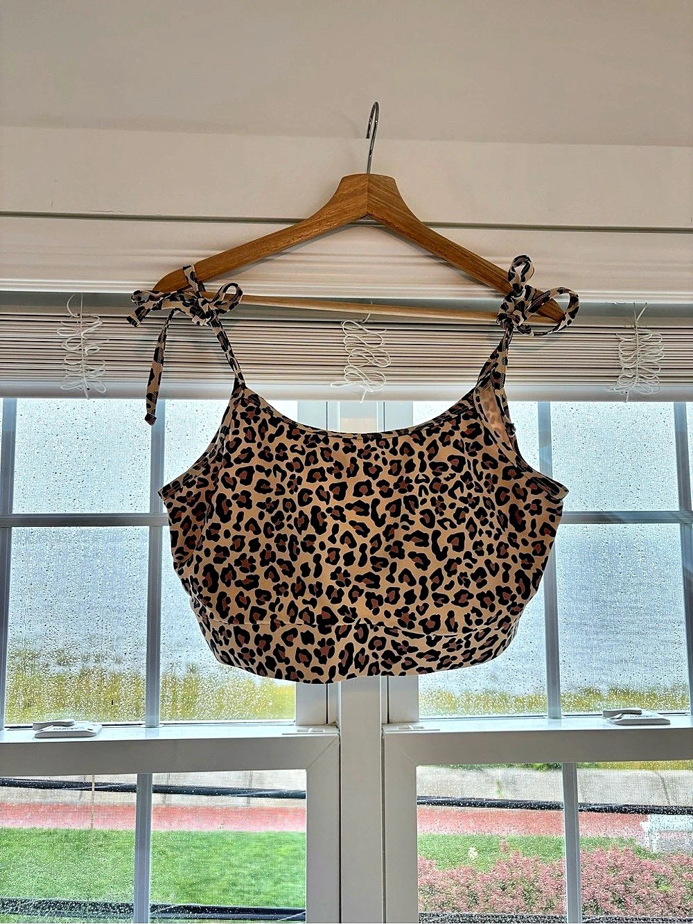 NWOT Leopard Print Bikini Top